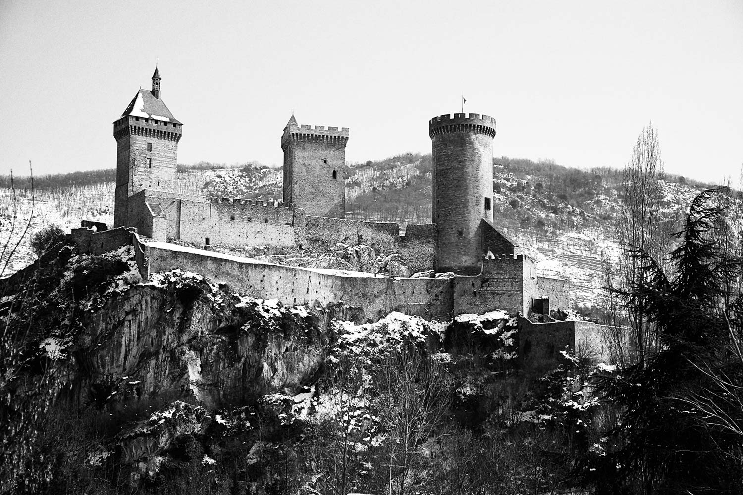 Château de Foix Noir & blanc